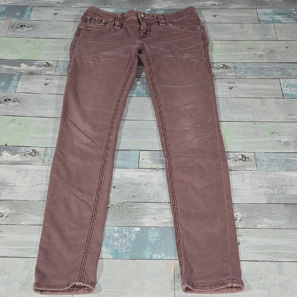 Rock Revival Margie Blush Skinny Jeans Sz 26 X 31